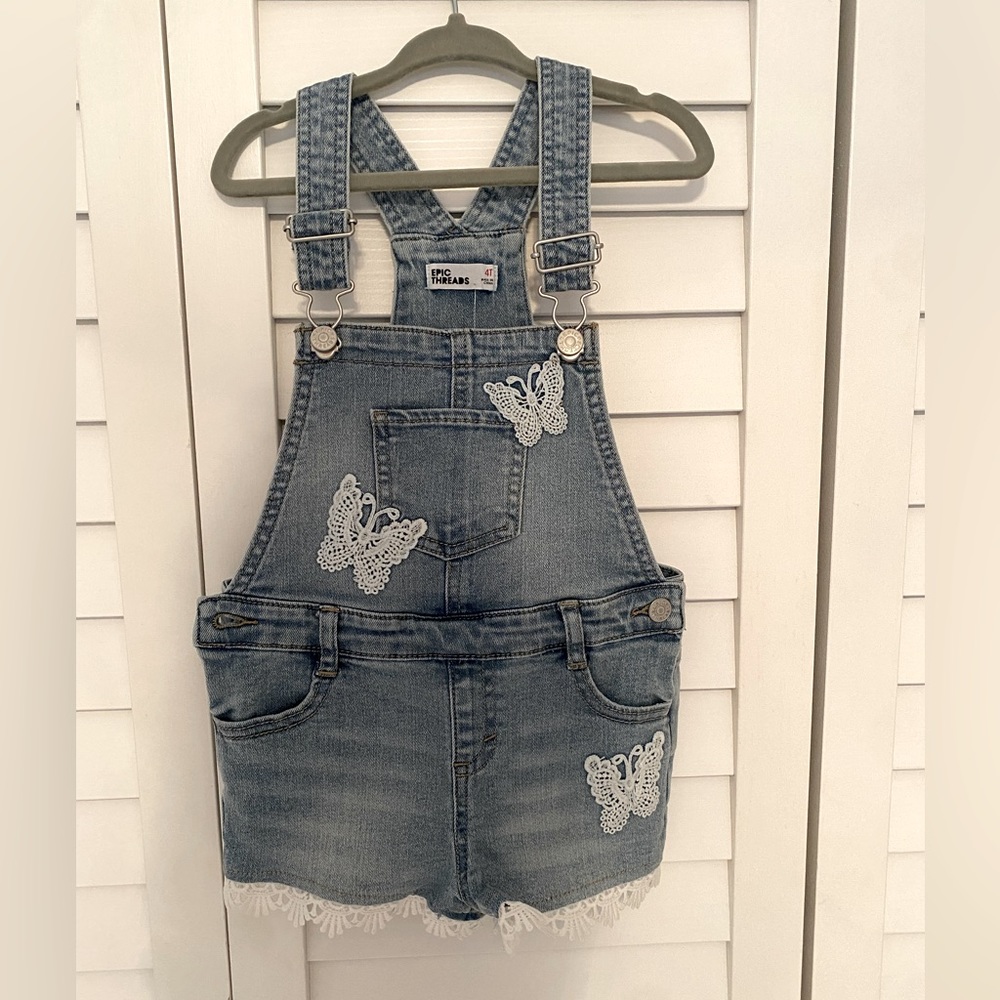 NEW W/ TAGS! Toddler Girls Epic Threads Shortalls